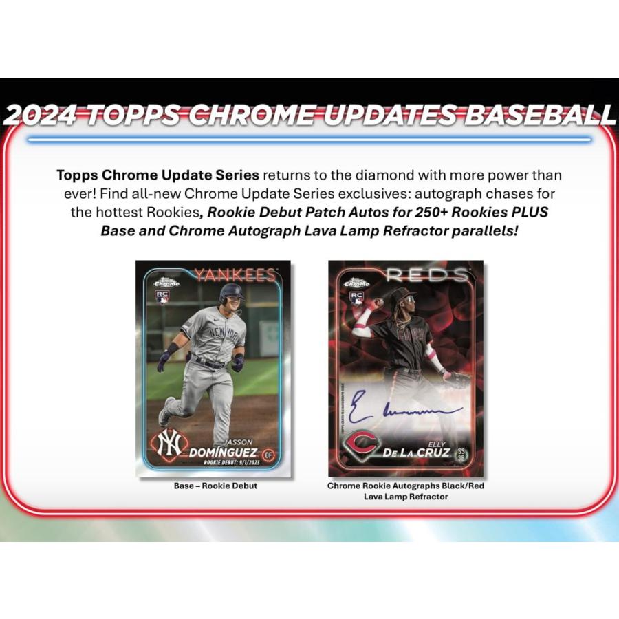 MLB 2024 TOPPS CHROME UPDATES JUMBO シュリンク付き未開封ボックス 