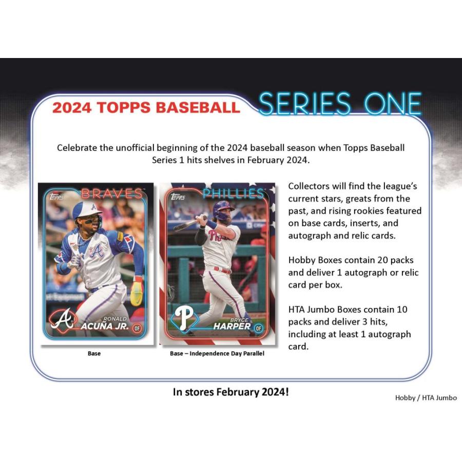 MLB 2024 TOPPS SERIES 1 HOBBY シュリンク付き未開封ボックス 