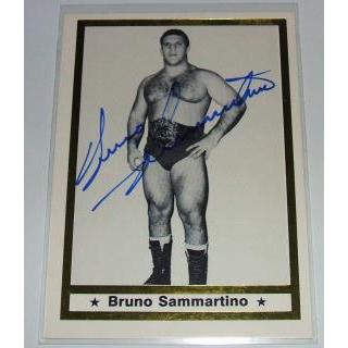 ブルーノ・サンマルチノ 直筆サインカード 1991Wrestling