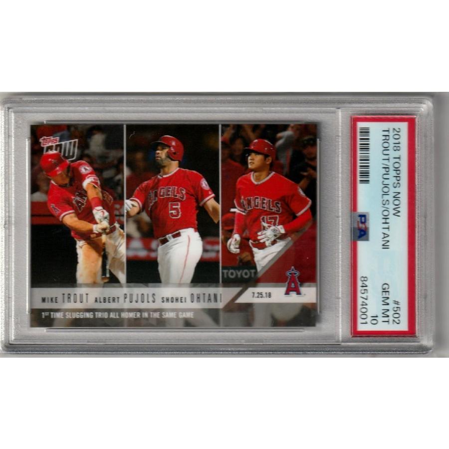 Topps NOW GEM MINT PSA10 大谷翔平#502 2018.7.25 大谷翔平&M 