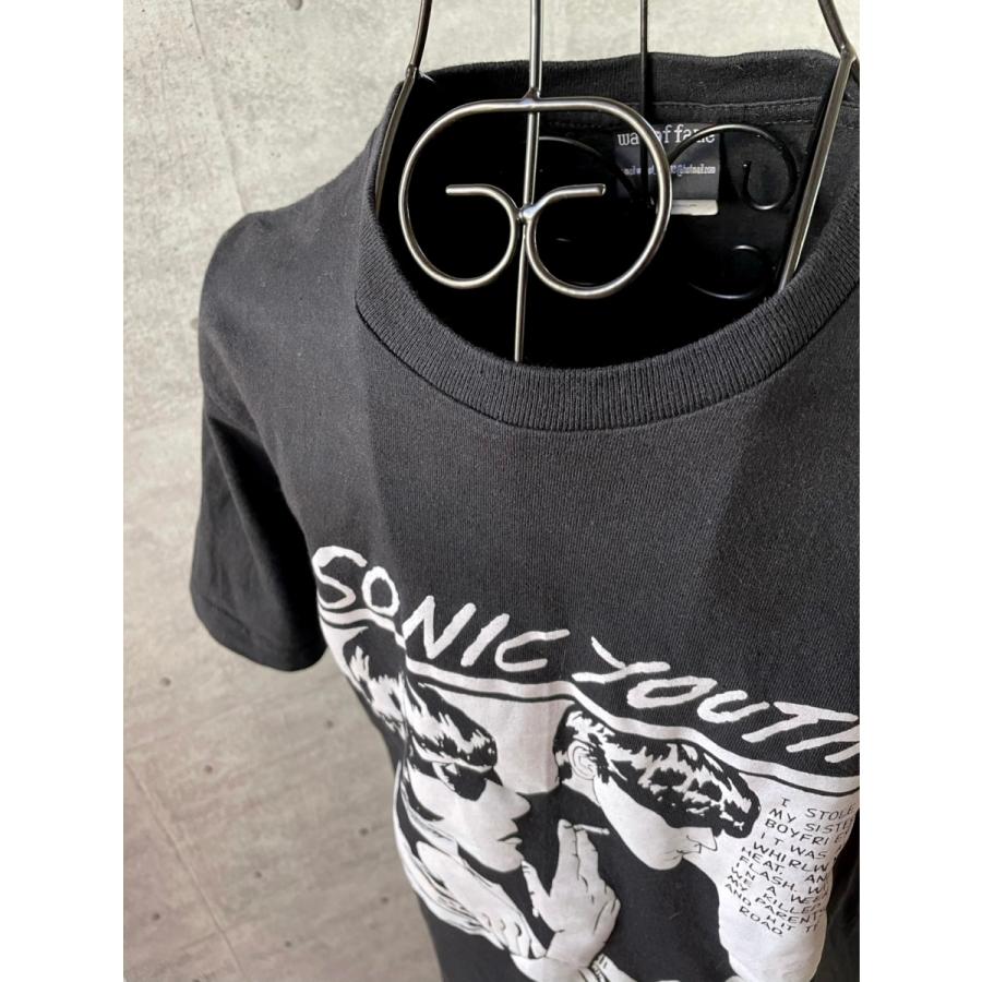 wall of fame SONIC YOUTH Tシャツ ブラック ユニセックス wall of fame SONIC YOUTH Tシャツ ブラック ユニセックス