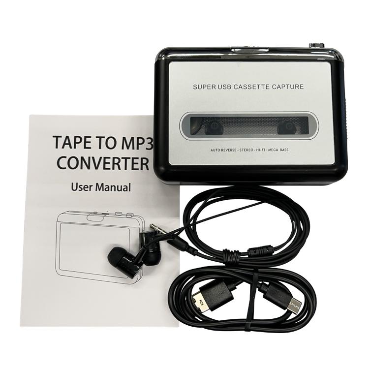 デジタル変換カセットプレーヤー カセットテープをデジタル化する カセットコンバーター MP3に簡単変換 カセットテーププレーヤー UW100 |  | 05