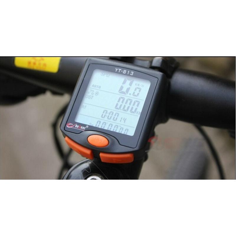 防滴仕様自転車サイクルコンピューター ダイエットや体調管理 全13機能