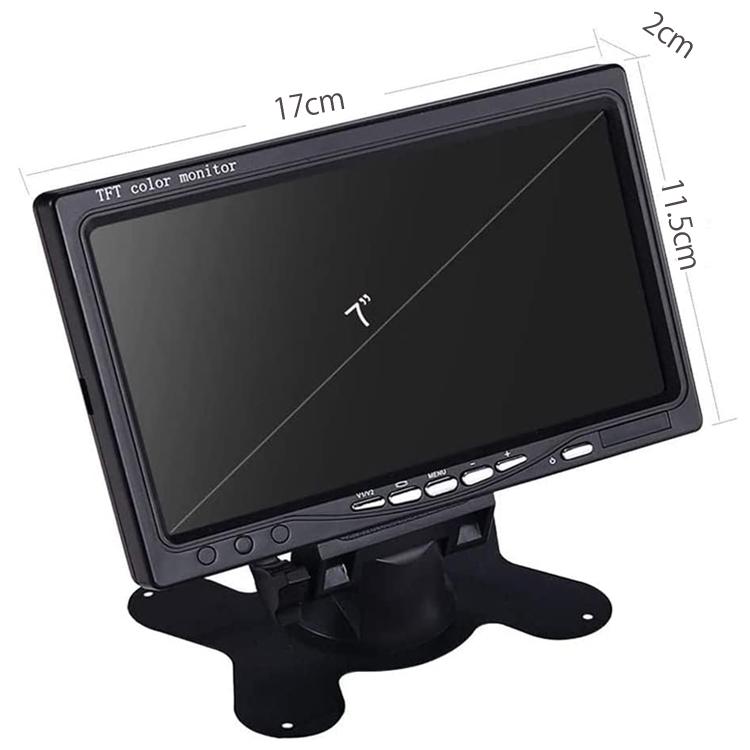 7インチ液晶モニター カメラ・ケーブルセット購入可 12V/24V兼用 重機