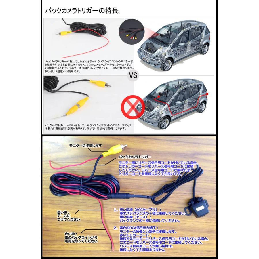 バックカメラ 車載用 ガイドライン有 高画質CMD 42万画素 防水 暗視