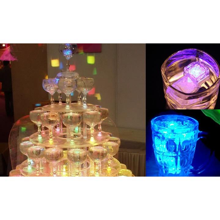 7色に光るアイスライト（光る氷） 水に入れると自動的に点灯 イベント用 バー カフェ クリスマス 装飾用 ライトキューブ 12個セット ICELED12｜funlife｜06