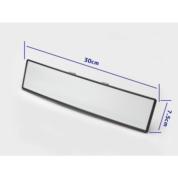 ワイドバックミラー ルームミラーに挟むだけ 大鏡面バックミラー 簡単取付 30cm 曲面構造 後方左右まで見やすい 大型バックミラー 視野拡大 眩しさカット WRM288｜funlife｜04