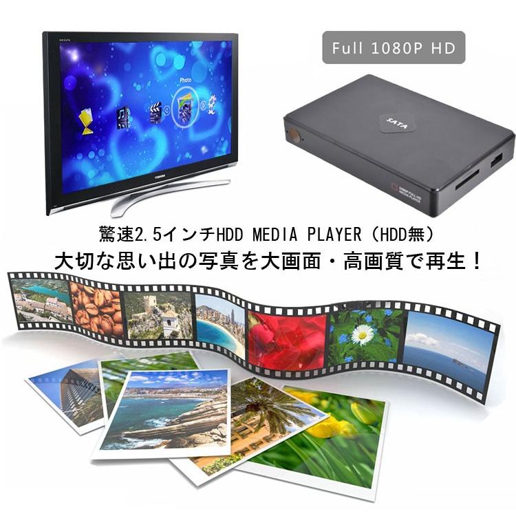 多機能ポータブルメディアプレーヤー 2.5インチHDD/SD/USB対応 HDMI
