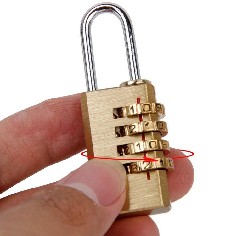 ダイヤル式南京錠 セキュリティ 4桁 旅行 ポスト かばん