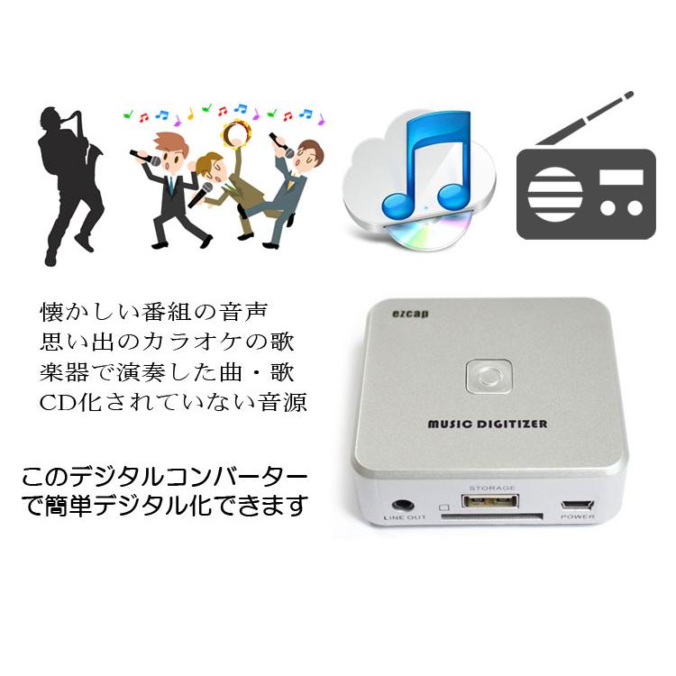 オーディオキャプチャー 音声コンバーター テープやMD音源をデジタル化