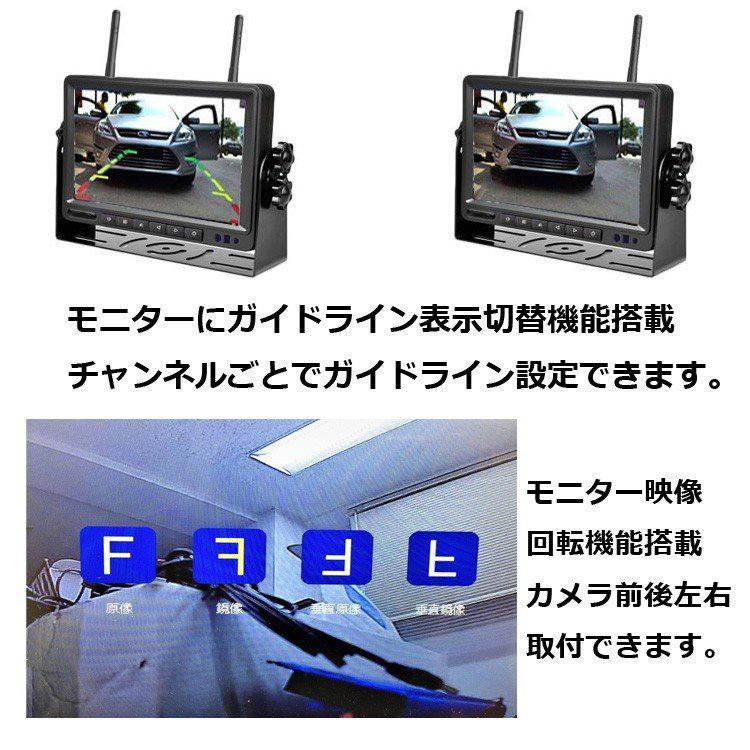 デジタルワイヤレスバックカメラセット 2分割 録画機能搭載 720P高