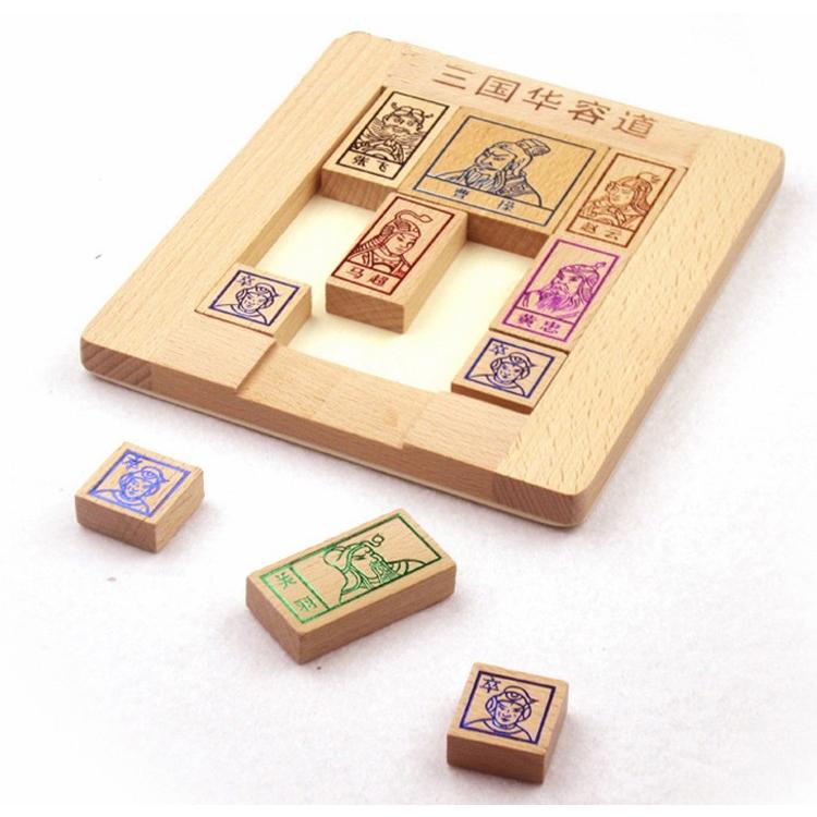 伝統パズル 箱入り娘 三国志 曹操 張飛 関羽 木製 脳トレ 高齢者のボケ