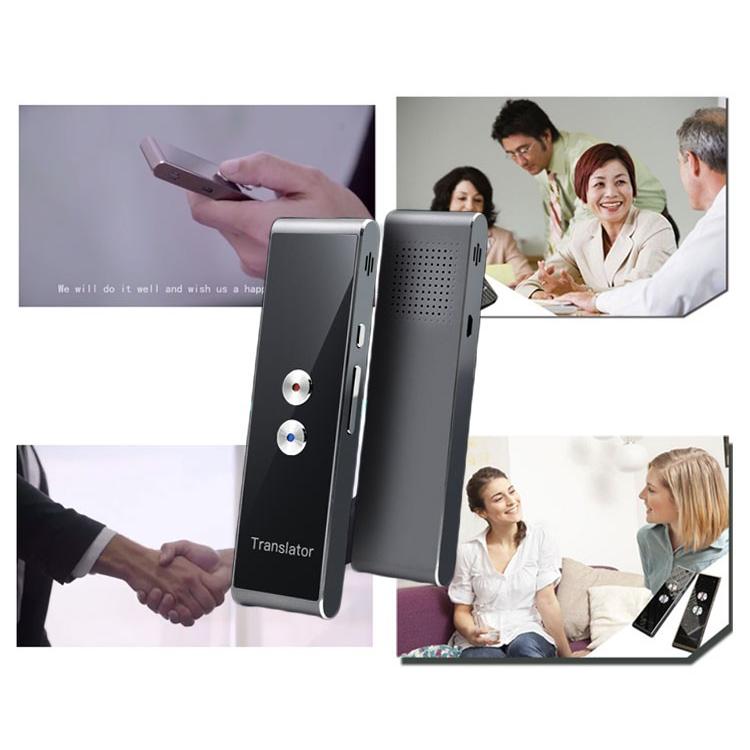 AI双方向音声翻訳機 スマホと連動翻訳 瞬間音声/テキスト翻訳 英語