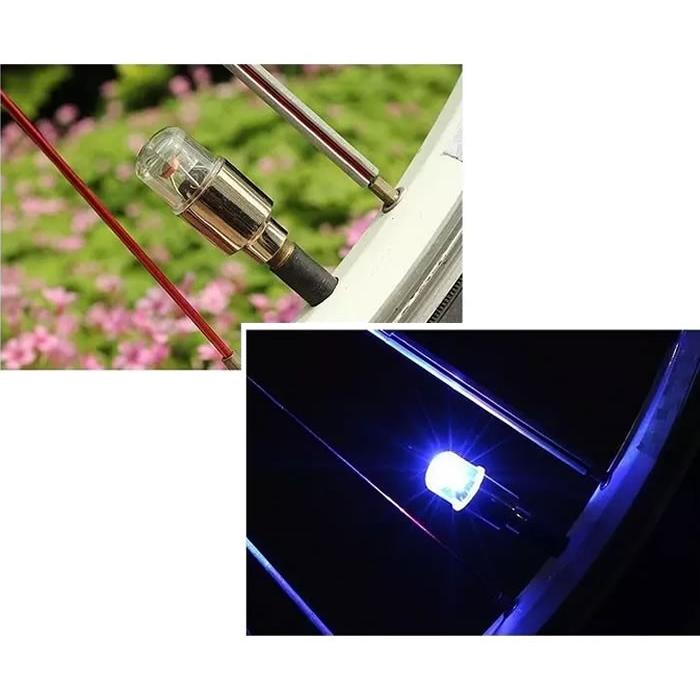タイヤ バルブキャップ LEDライト 2個セット 電池式 振動 タイヤ バルブキャップ LEDライト 2個セット 電池式 振動