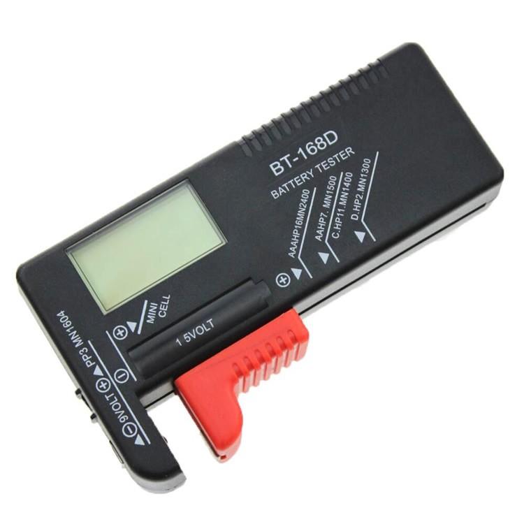 バッテリーチェッカー デジタル表示 バッテリーテスター 電池チェック 乾電池残量測定 ボタン電池  9V電池対応 電源不要 単三単四対応 ANBT168D