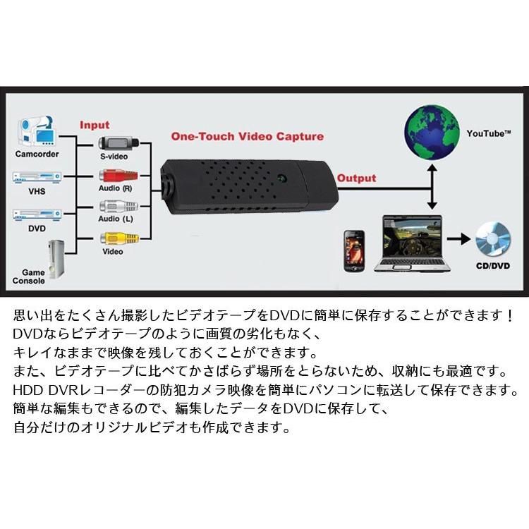 ビデオテープをDVDに簡単保存 USBキャプチャー ビデオ/VHS 8mm DVD