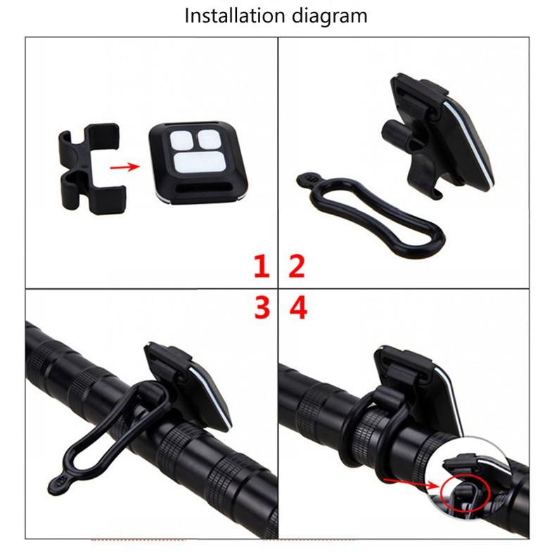 自転車用テールライト 無線リモコン操作 USB充電式 左折右折ウインカー ブレーキ SOS警告灯 事故防止 LEDウインカーライト  ワイヤレスウインカー RBLIN01 |  | 08