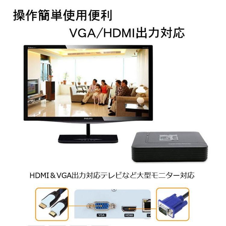 防犯DVRレコーダー+カメラ4台+20mケーブル4個+HDD（1TB）セット