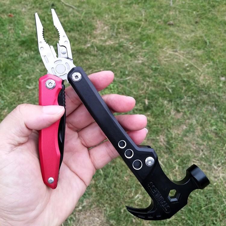 多機能マルチツール ハンマー/プライヤー/ナイフ/ドライバー等 折畳み