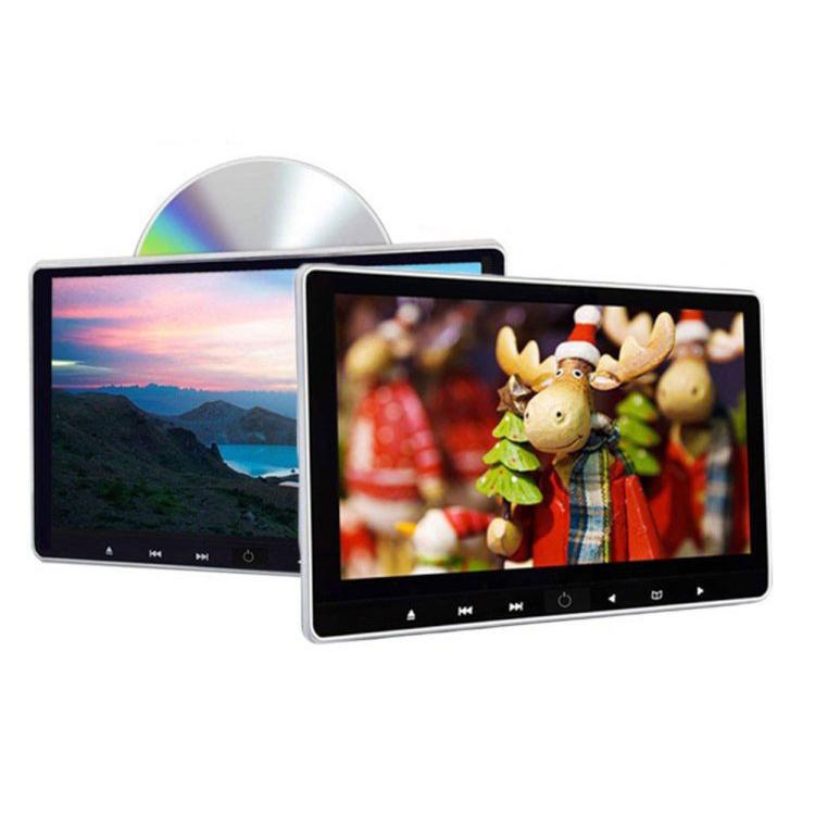 11.6インチヘッドレストモニター2個セット 画面連動可 DVD フル画面