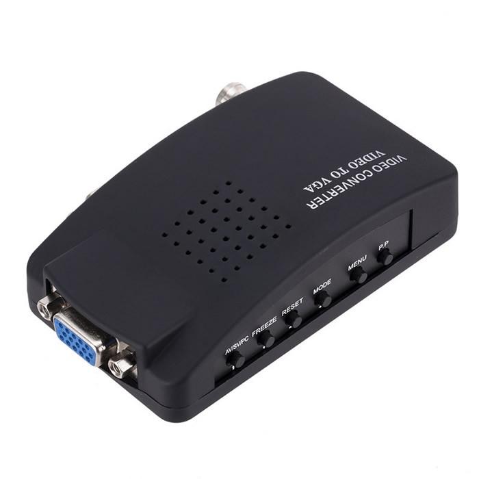 BNC/S-video TO VGAコンバータ アナログ変換器 ビデオコンバータ DVR