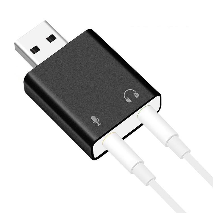 USB外付けサウンドカード USB⇔オーディオ変換アダプタ 3.5mmミニ