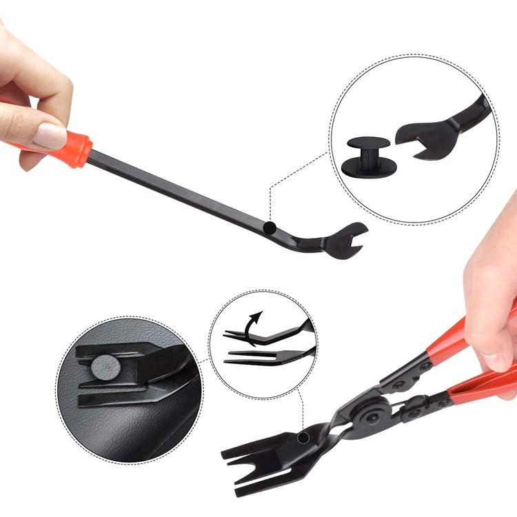 ●お得●全てセット。！Gelip 4種類+モチボンド+リムーバー 車内用 内張りはがし7点セット 樹脂製リムーバー5点＋クリップ