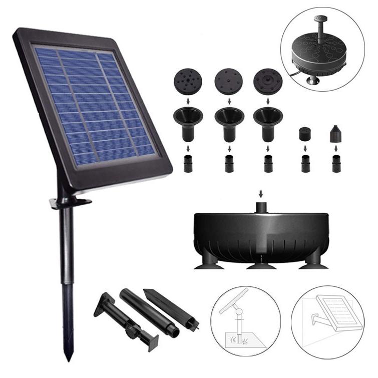 ソーラーポンプ　太陽光水中ポンプ　池庭ソーラー噴水ポンプ Amazon | ソーラーポンプ 屋外 噴水 ソーラー 噴水ポンプ