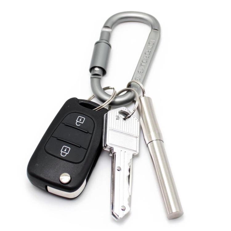 チタン製耳かき＆爪楊枝2本セット 携帯用 ステンレス製ケース入り 強度