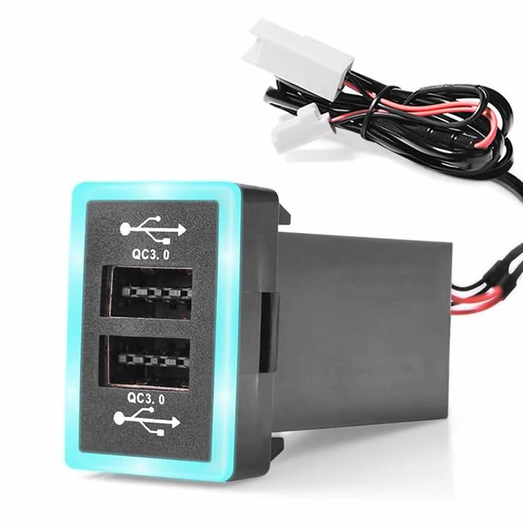 トヨタ車系用usb充電器 Qc3 0 2 Usbクイックチャージ 電源ソケット Usb拡張に スマホ充電 Toyota車 プラド カローラ カムリなどに汎用 Tyoqc302 Org ファンライフショップ 通販 Yahoo ショッピング