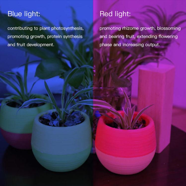 植物育成ツインLEDライト USB給電式 室内植物の成長促進
