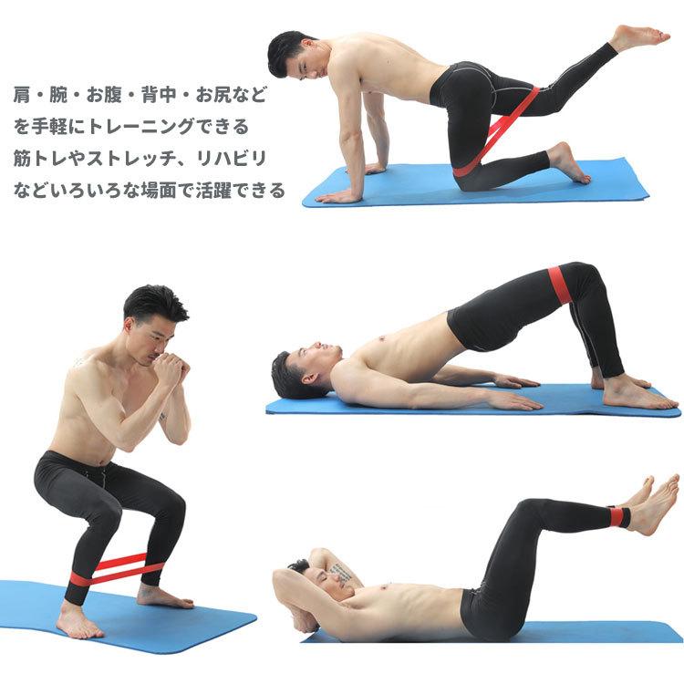 エクササイズバンド トレーニングチューブ 5本(強度別)セット