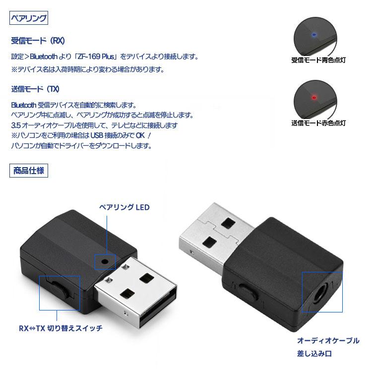 無線音声アダプタ Bluetooth5.0 USBドングル 送信＆受信