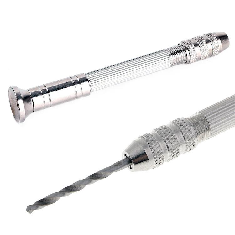 ピンバイス＋ドリル刃10本セット 0.8〜3.0mm 精密ハンドドリル ステンレス製 ドリル刃交換式 キーレスチャック 手動ドリル クラフトツールセット DIYD10S |  | 04