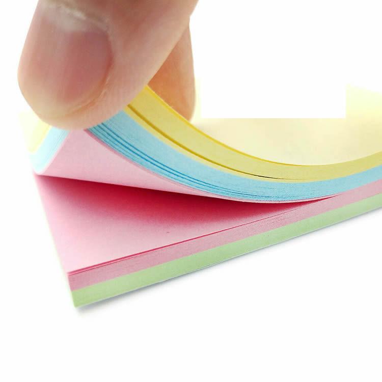 付箋（ふせん）5冊セット ブロックメモ用紙 76×76mm メッセージ 貼って剥がせる 強粘着 マルチカラー 事務 オフィス 学校 備品 計500枚 お得 TAG7676S5 |  | 01