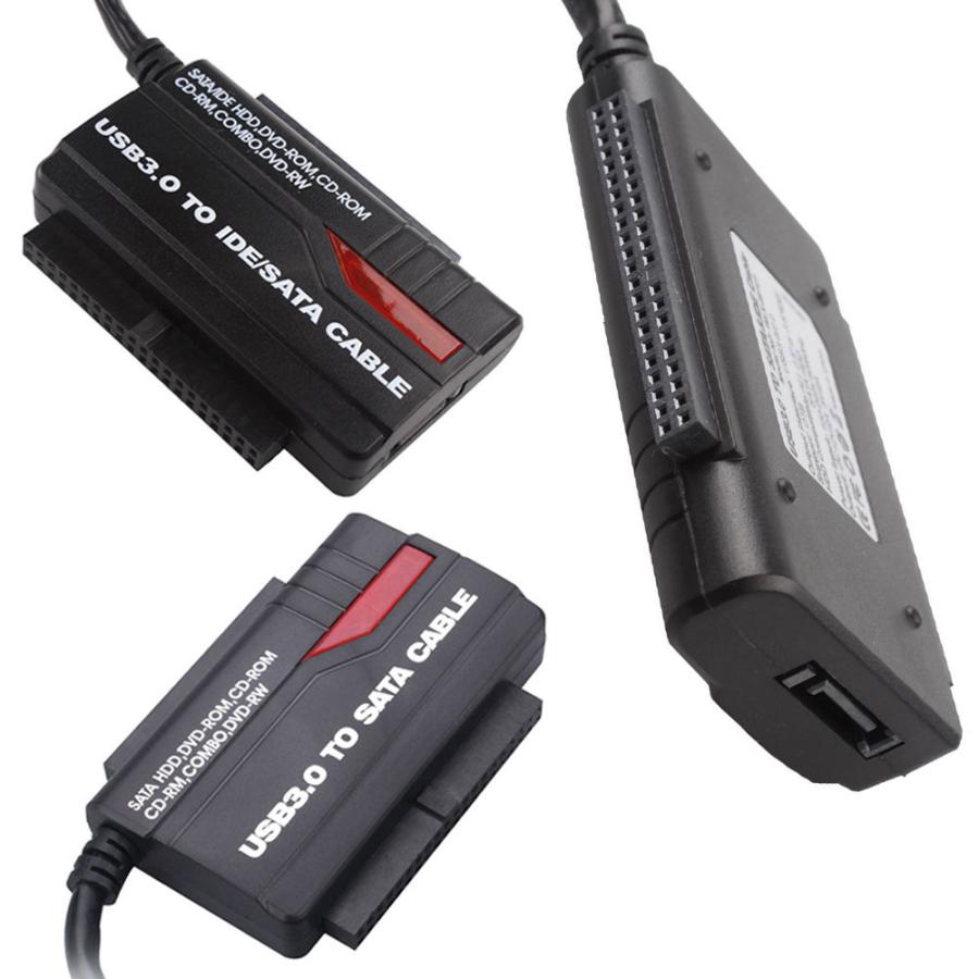 USB 3.0 to SATA/IDE HDD 変換アダプタ 2.5/3.5インチ SATA/IDE HDD SATA/IDEドライブ対応 Windows Mac対応 ドライバー不要 互換性 最大4TBまで U3IDESAT |  | 01