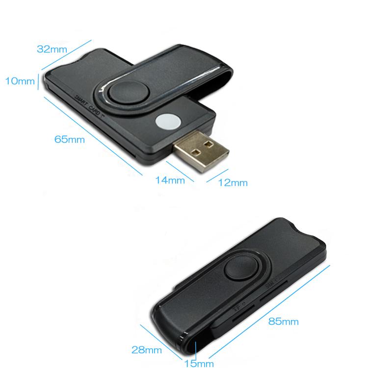 ICカードリーダー 4in1リーダー e-Tax マイナンバー スマートカード SD