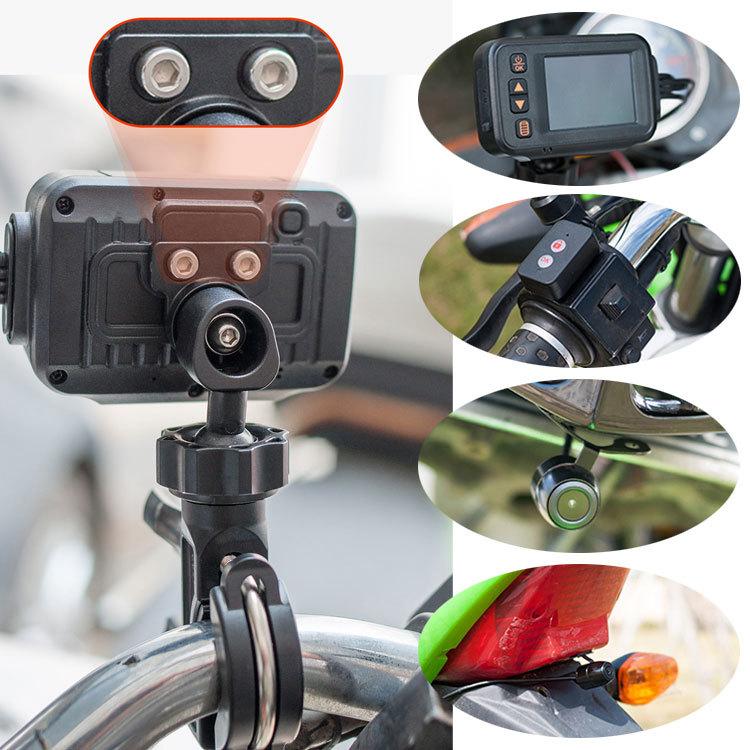 バイク用ドライブレコーダー 720P 本体 IP65 カメラIP67 防水 前後同時