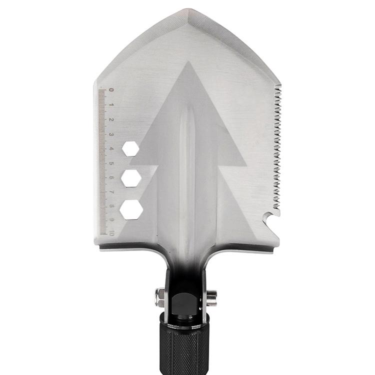 多機能シャベル 組立式 折畳スコップ 組立長さ76cm 鍬/斧/鋸/ナイフ