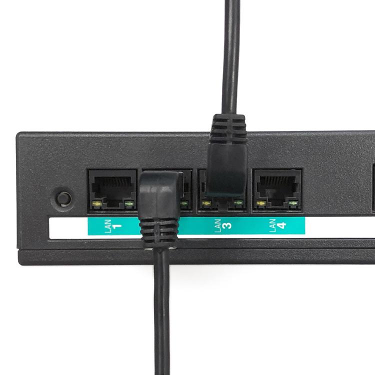 L型コネクタ LAN延長ケーブル 1m RJ45コネクタ オス側上向き L型コネクタ LAN延長ケーブル 1m RJ45コネクタ オス側上向き