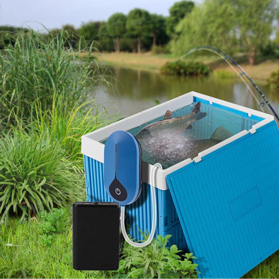 エアポンプ 水槽ポンプ 酸素ポンプ USBポンプ 小型 静音 充電式 強 弱