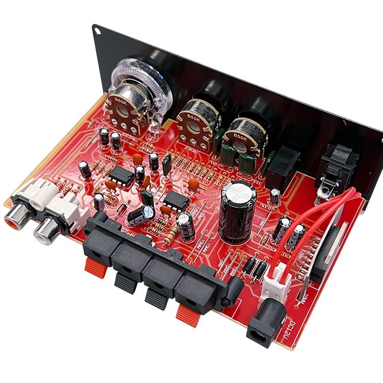 小型アンプ等のセット コンパクトオーディオアンプ 40W+40W 高音/低音調整 AUX/RCA入力 小型