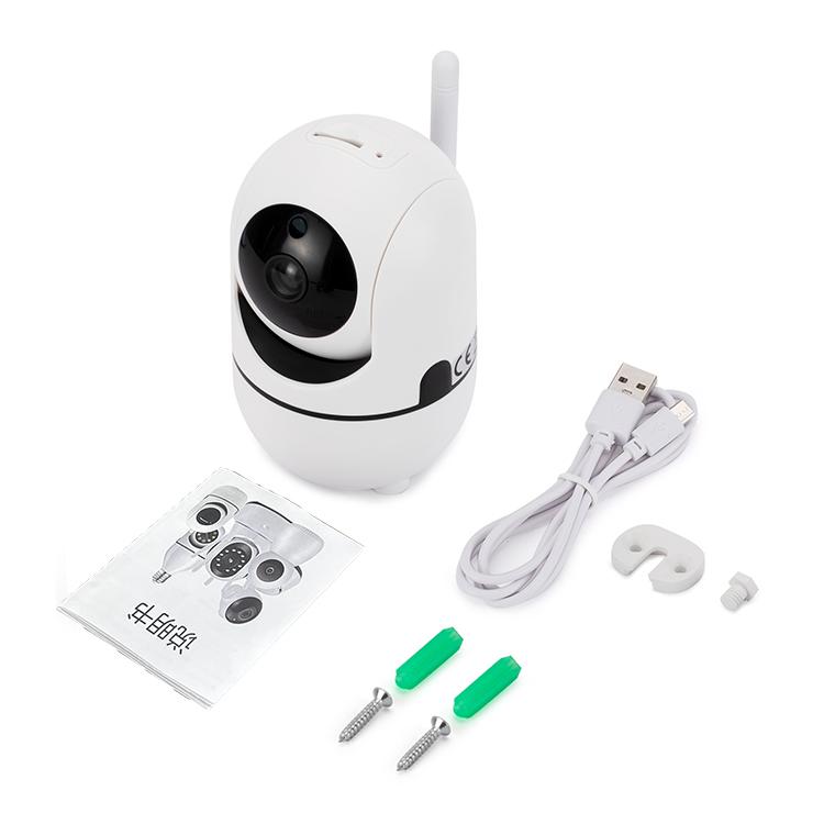 ベビーモニター Wi-Fi防犯カメラ 355度回転 1080P 無線 動体検知 音声