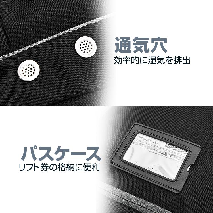 スキーリュック 大容量65L 撥水素材 スキー板/スノーボードも取付可能 ポケット付き ゴーグルも収納可 スキーギアバッグ スノボ スキーブーツバッグ SKRSK65L |  | 06