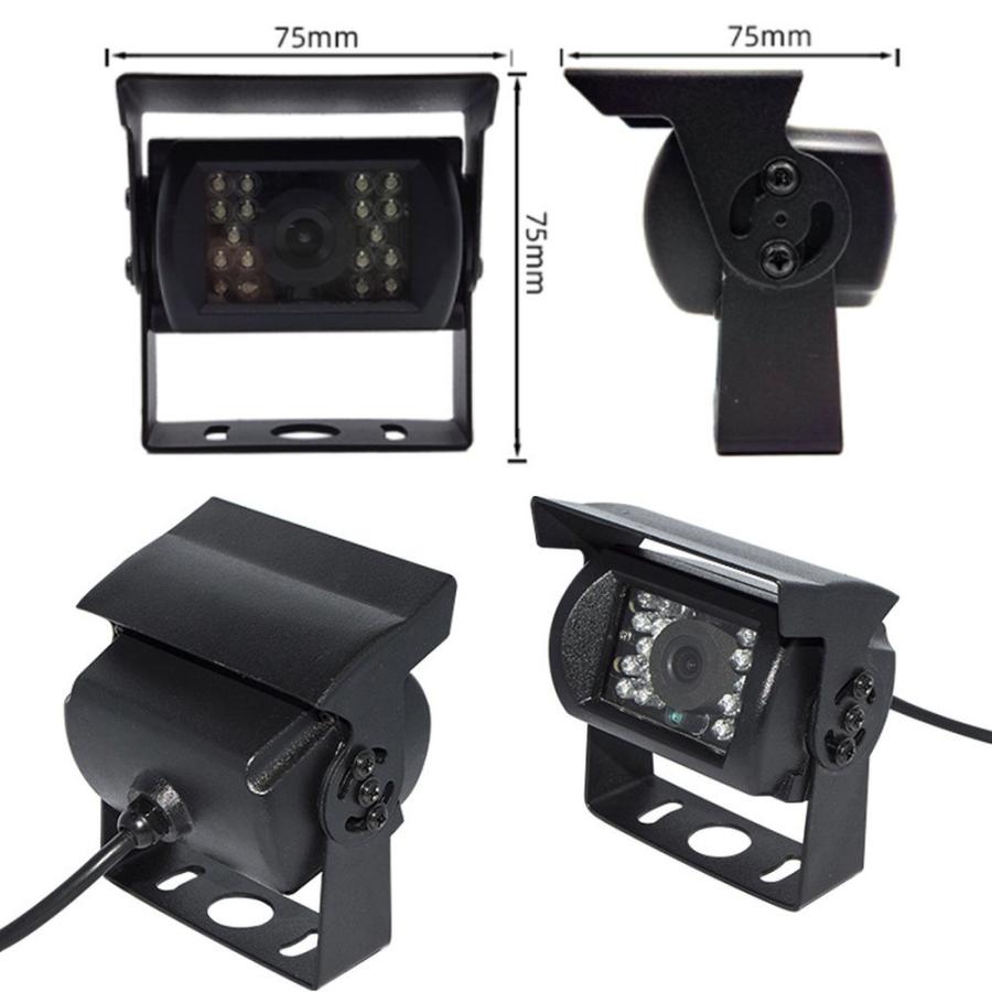 AHDカメラ+20mケーブルセット 720P 視認性向上 4PINカメラ AHD デジタル仕様バックカメラ 赤外線LED18個 防水 AHD車載DVRにお勧め AHD500CB020PRO |  | 03