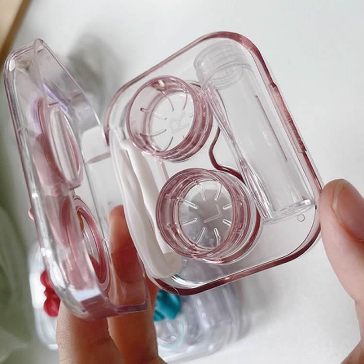 カラコンケース 4色分け クリアコンタクトレンズケース 4個セット 外出