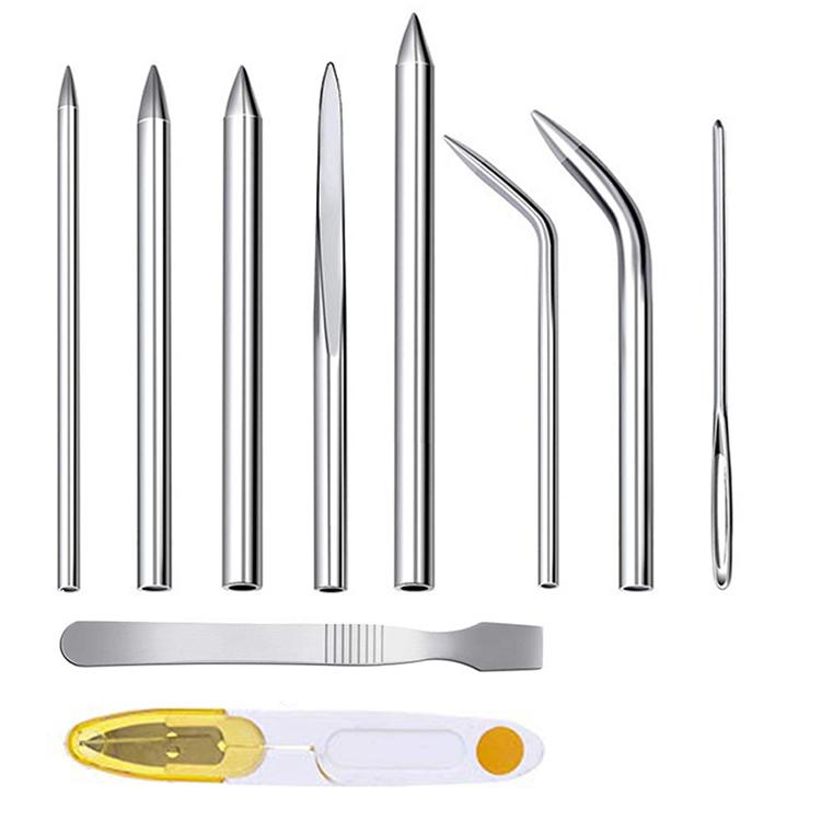 パラコードニードル 10点セット 編み針 ブレスレット作成 クラフト