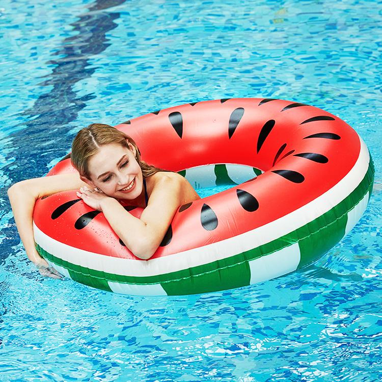 スイカ浮き輪 カラフルうきわ PVC素材 子供用/大人用 60#/70#/80#/90#/120# リング型 フロート おしゃれ かわいい 夏 海水浴 川遊び 流れるプールに SIKUKW10 |  | 03