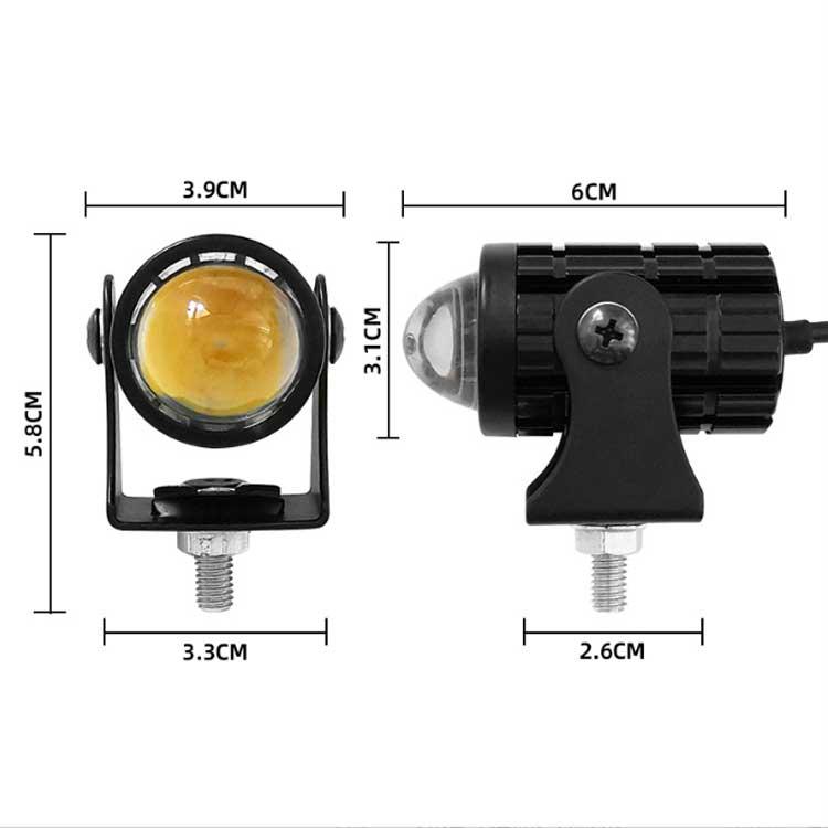 バイクフォグランプ 2個セット スイッチ付き 12W 高輝度 Hi ホワイト
