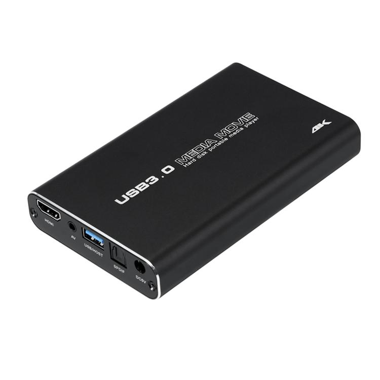 4Kメディアプレイヤー 5GBメモリ レジューム再生 2.5inchHDD/SSD内蔵